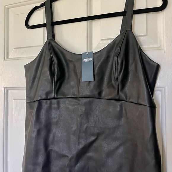 Hollister Dresses & Skirts - Leather Mini Dress